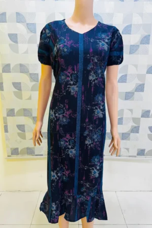 Printed Cotton Frock Style Nighty